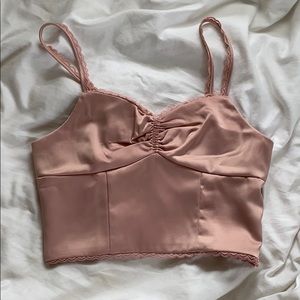 PacSun Little Moss Satin Crop